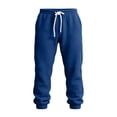 thumbnail image 5 of Men's Sweatpants with Zipper Pockets Tapered Joggers for Men Athletic Pants for Workout, Jogging, Running Blue XXL, 5 of 8