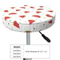 thumbnail image 4 of Disketp Hand Drawn Watermelon Funda Redonda para Taburete, Funda de Cojín para Silla de Bar Suave y Elástica-12 inch, 4 of 7