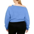 thumbnail image 4 of yillto Womens Cropped Sweatshirts Long Sleeve Loose Pullover Crewneck Tops for Women Trendy Outfits, 4 of 7