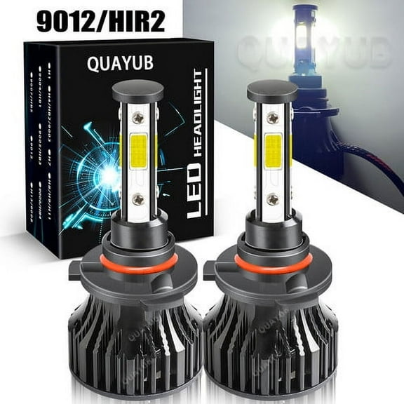 For 2015 DODGE Charger 2pcs 9012 LED Headlight High/Low Beam Bulbs 6000K White