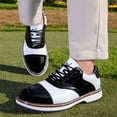 thumbnail image 5 of YOURDIARY Mens Golf Shoes Lightweight Comfortable Spiked Golf Sneakers for Outdoor Training Walking, 5 of 7