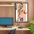 thumbnail image 3 of Magic Johnson Los Angeles Lakers Framed 14" x 20" Player Caricature Art, 3 of 3