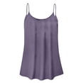 thumbnail image 4 of Timegard Tank Tops for Women Plus Size Scoop Neck Spaghetti Strap Ruched Camis Casual Sleeveless Top, 4 of 4