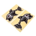 thumbnail image 1 of 2 piezas calcomanías de esqueleto pegatinas canoa gráficos l 295 x 164 mm SM SunniMix Calcomanías de peces esqueleto, 1 of 6