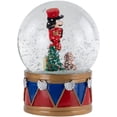 thumbnail image 6 of Northlight 6" Nutcracker with Teddy Bear Musical Christmas Snow Globe, 6 of 6