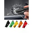 thumbnail image 1 of 1pc Multifunctional Car Safety Hammer With Seat Belt Cutter And Window Breaker, Portable, 1 of 5