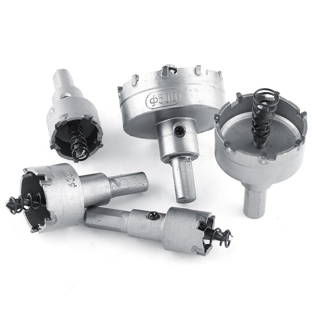 LYUMO Holesaw, 5pcs/set 2050mm HSS Drill Bit Hole Saw Set Carbide Tip