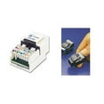 thumbnail image 1 of Cat5 RJ45 Keystone Jack  Tool Free  White, 1 of 1