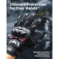 thumbnail image 2 of Guantes de moto KEMIMOTO para hombre y mujer talla L negros, 2 of 7