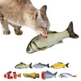 thumbnail image 2 of 7.87in Pet Toy Fish Shape Bite Resistant Catnip Cat Toy Pet Chew Toy, 2 of 10