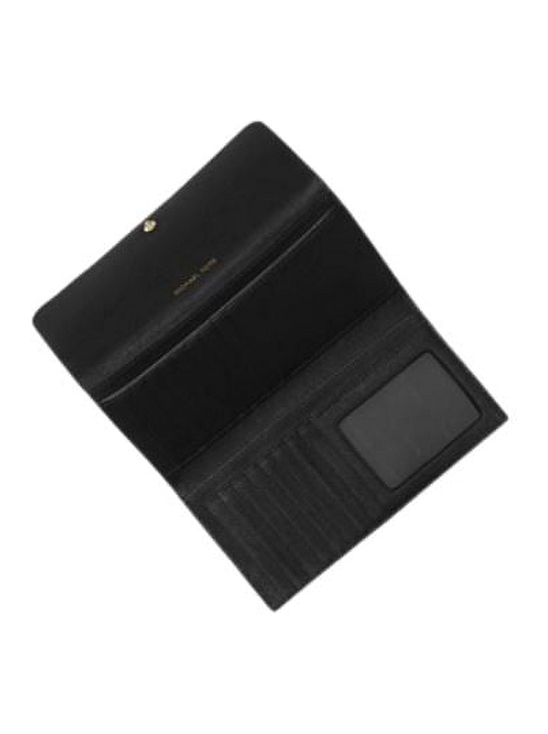 Michael Kors Large Trifold Wallet Jet Set Charm Black