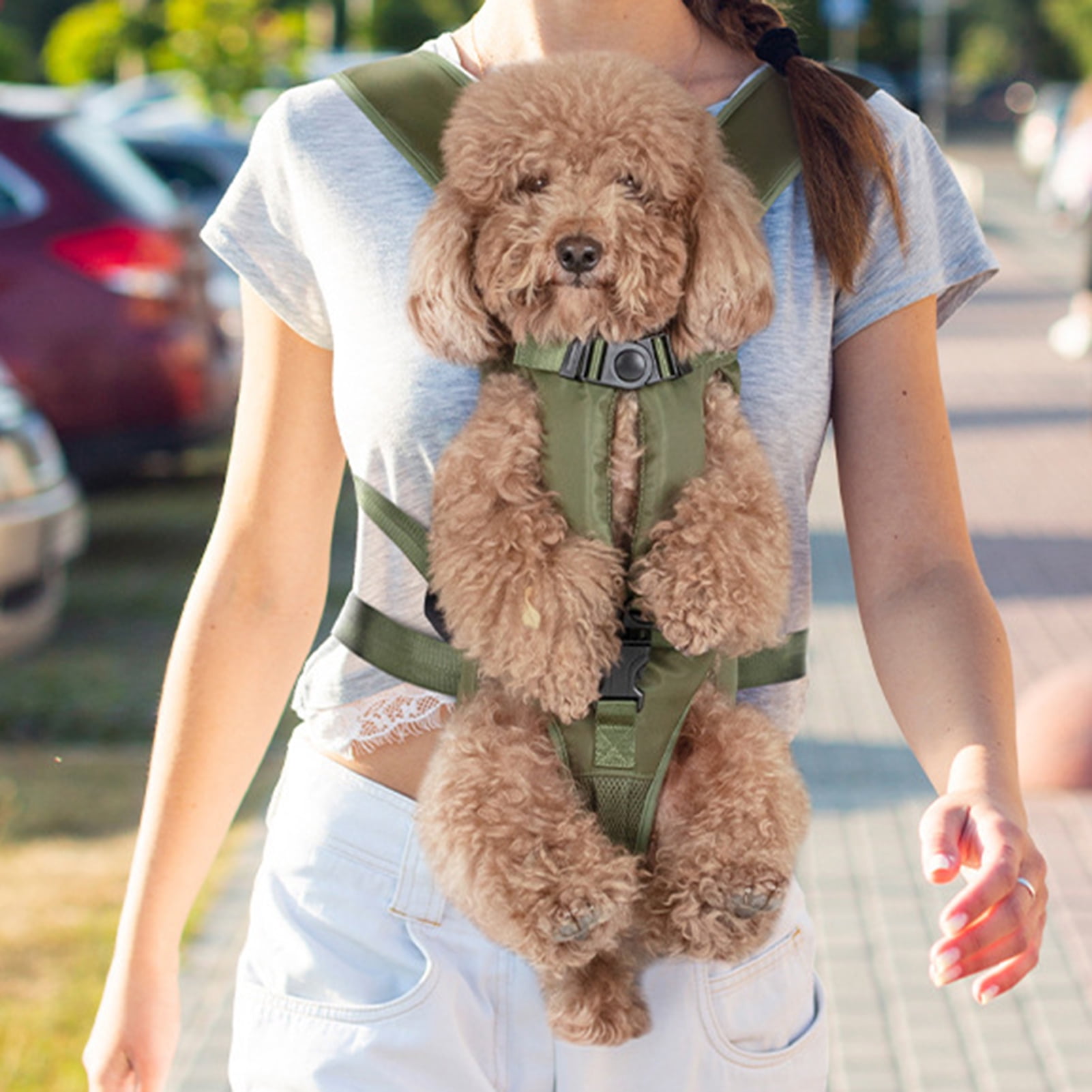 Pet Carrier Convenient Adjustable Oxford Cloth Multi-purpose Water-Resistant Dog Backpack for Outdoors