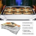 thumbnail image 5 of XMXY Car Sun Shade Windshield, Green Branch Abstract Chicken Automotive Front Window Sun Visor for Cars SUV Trucks, Medium Size, 5 of 8