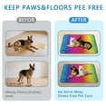 thumbnail image 6 of Reusable Pee Pad for Floors, Washable Dog Potty Pad with Skid-Resistant Bottom Layer, 24" x35" (Texture/leopard /Geometry), 6 of 8