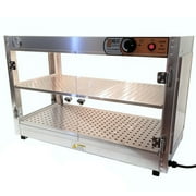 HeatMax Commercial Countertop Food Warmer Display Case With Water Tray 30x15x20