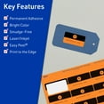 thumbnail image 3 of Avery Printable Rectangle Labels, Bright Orange, 1.5" x 2.75", 400ct, 3 of 11