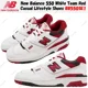 thumbnail image 1 of New Balance 550 White Team Red Casual Lifestyle Shoes BB550SE1 Men's Size, 1 of 6