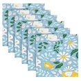 thumbnail image 4 of Iauyy Satin Napkins Set of 1- Blue-bunny Print DIY Printing Decoration Cloth Napkin- Easy Care for Home/Party, 4 of 8