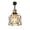 Copper Red, variant on Kiven H Type Track Lighting Heads, Vintage Loft Design Track Lighting Heads with Flexible Light Arm, Black Basket Cage Track Mount Light for Kitchen Island Hotel Shop Bar, Bronze Socket - 3 Pack