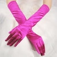 thumbnail image 5 of Women's Long Opera Gloves, Ladies Satin Elbow Length Solid Color 1926s Gloves Mittens For Bridal Evening Historical Performance, Prom, Themed Parties, 5 of 5