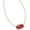 Red Berry, variant on Elisa Emerald Cat's Eye Pendant Necklace