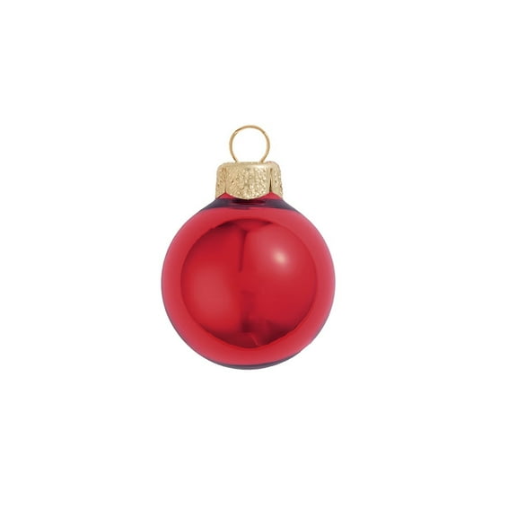 Shiny Red Xmas Glass Ball Christmas Ornament 7" (180mm)