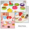 thumbnail image 4 of 1 Set Afternoon Tea Playthings Simulation Wooden Food Dessert Pretend Play Toy, 4 of 6