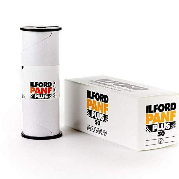 Ilford PAN F Plus Ultra-Fine Grain Black and White Film, ISO 50, 120 Format Roll Film