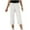White, variant on Jalioing Kids Capris Casual Wide Leg Elastic Waist Loose Crop Pants Boys Girls Summer Capri Pants with Pocket