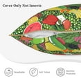 thumbnail image 3 of KLL Fruits Vegetables And Berries Decorative Throw Pillow Covers Velvet Soft for Couch Sofa Bedroom Living Room Outdoor (No pillow core)- 18"x18", 3 of 5