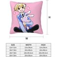 thumbnail image 2 of Ouran High School Host Club Pillow Cover, Throw Pillow Case Modern Cushion Cover Square Pillowcase Decoration for Sofa Bed Chair Car, 2 of 6