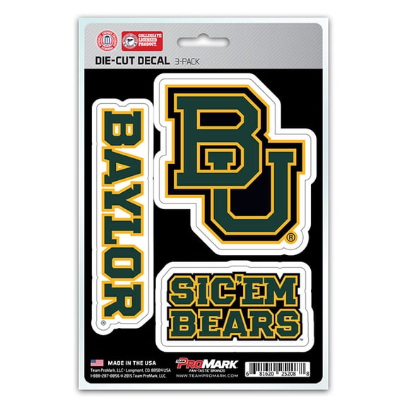 Pro Mark DST3U008 Baylor Decal - Pack of 3