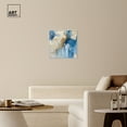 thumbnail image 3 of Head In The Clouds Blue Abstract Canvas Wall Art by Art Remedy, White Floater Frame, 24"x24", 3 of 7