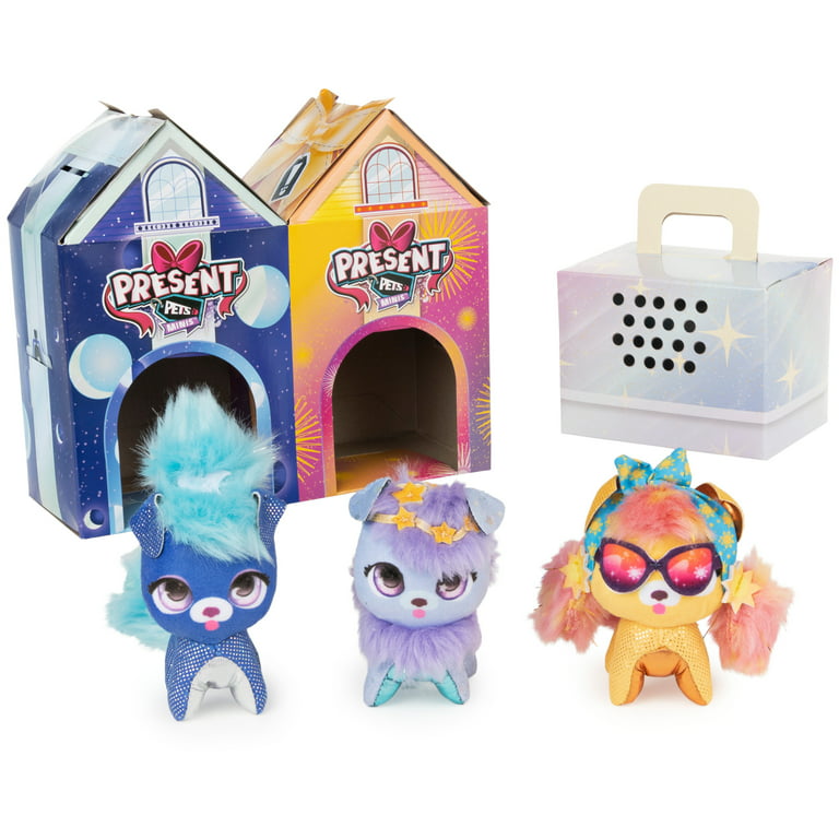 Present Pets Minis 3-Pack Galaxy Trio, 3-inch Plush Toys 