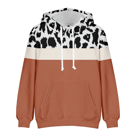 

MLFU Men s Stitching Hooded Sweatshirt with Pocket Long Sleeve Funny Sweatshirt For Girls Boys