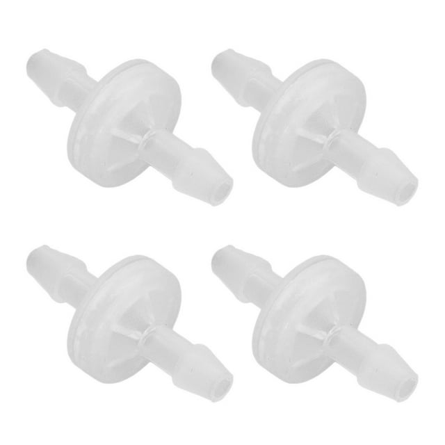 Clapet Anti-Retour d'Aquarium Clapet Anti-Retour d'Air 12 Pcs Clapet Anti-Retour d'Aquarium Résistant à l'Huile Clapet Anti-Retour Unidirectionnel PP Clapet Anti-Retour pour Aquarium Industrie Chimique 5.1mm