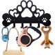 thumbnail image 1 of Perchero de pared con diseño de patas de perro, diseño de cachorro, huesos y corazón, organizador de llaves con 6 ganchos, 15,7 x 8,7 pulgadas, 1 of 9