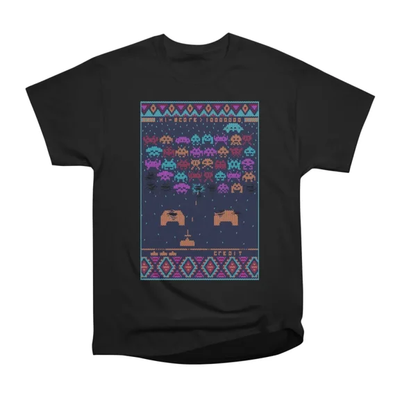 Knit INVADERS T-Shirt Tee Gift For Him Merch For Her Apparel For Friend