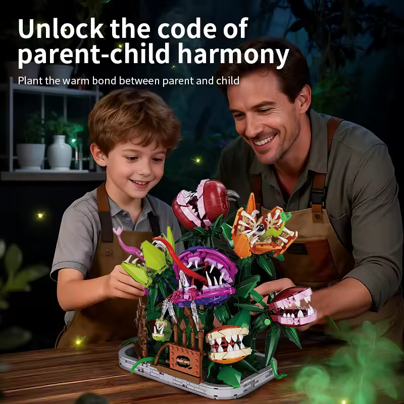 thumbnail image 4 of GZBricker Carnivorous Flower Building Set Compatible with Lego Plant Manor Model Home Decoration for Adults, 4 of 5