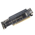 thumbnail image 1 of Tarjeta De Expansión PCIE X16, Tarjeta De Expansión Vertical PCIE X16 M.2 NVMex2 Operación Estable Fuerte Compatibilidad Para Oficina, 1 of 7