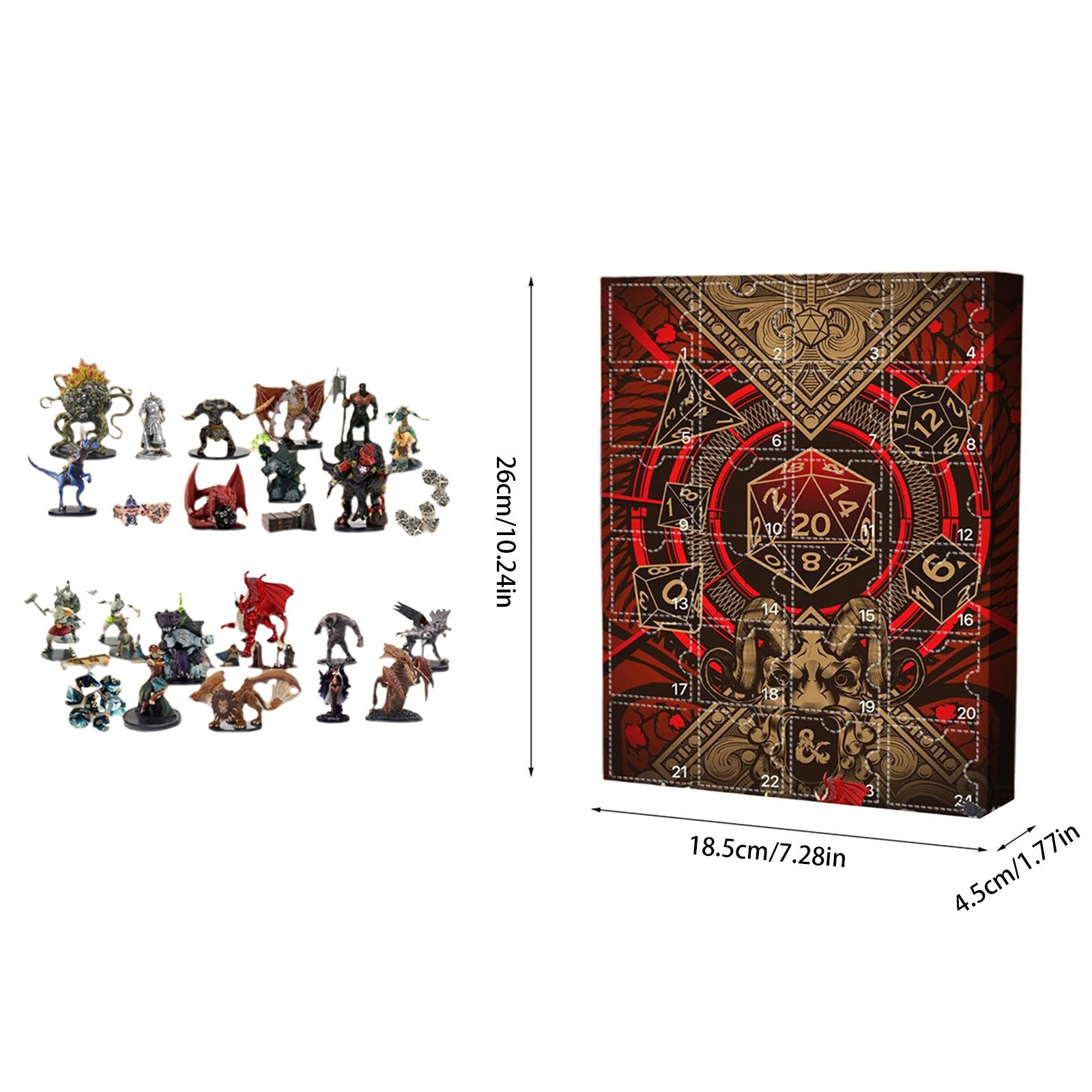 Dnd Advent Calendar 2024, Dungeon and Dragons Advent Calendar 2024, 24 