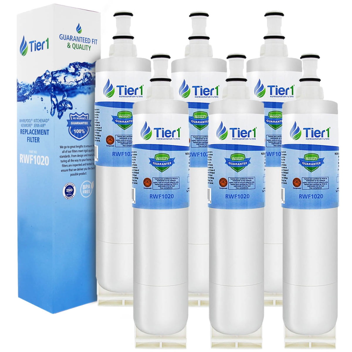 Tier1 4396508 Refrigerator Water Filter 6pk Replacement for
