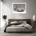 thumbnail image 3 of Stephen Chambers 32x25 White Modern Wood Framed Wall Art Titled - Mercedes Gullwing, 3 of 6