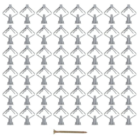 

100pcs Plasterboard Wall Plug Expansion Tube Wall Fixer Plasterboard Fixer