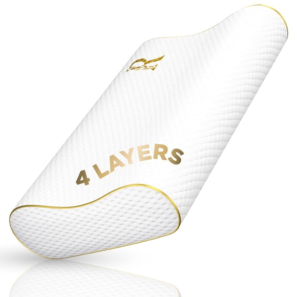 Almohada ortopédica Royal Therapy de espuma viscoelástica de 4 capas tamaño Queen