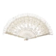 thumbnail image 1 of Abanico plegable de encaje, abanico de baile de moda, abanico de encaje para mujer, abanico de mano vintage para fotos flor, 1 of 9