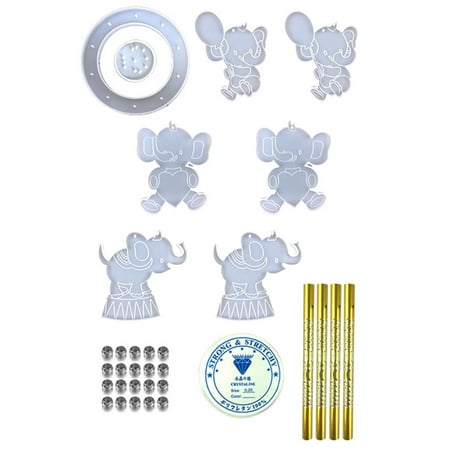 

Cute Elephant Epoxy Windchimes Casting Mold for DIY Pendants Ornaments Tool