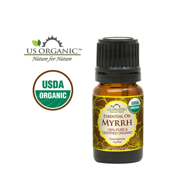 US Organic Myrrh Essential Oil, 100% Pure Certified USDA Organic