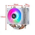 thumbnail image 4 of Computer Cooler Processor 2/4/6 Heat Pipe Air-cooled CPU Cooling Fan Installing LGA2011 x79 x99 E5 2066 115x 1200 1700 1366 AMD, 4 of 6