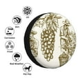 thumbnail image 4 of Gaeub Workers Cutting Grapes From Vineyard 14-17in Tire Cover, Spare Tire Cover, for Camper Caravan, Trailer, Car, Truck, SUV, Jeep-14 inch, 4 of 6